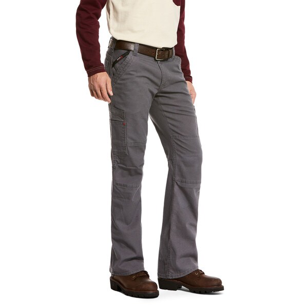 Ariat FR M5 Slim Stretch DuraLight Pants in Iron Gray